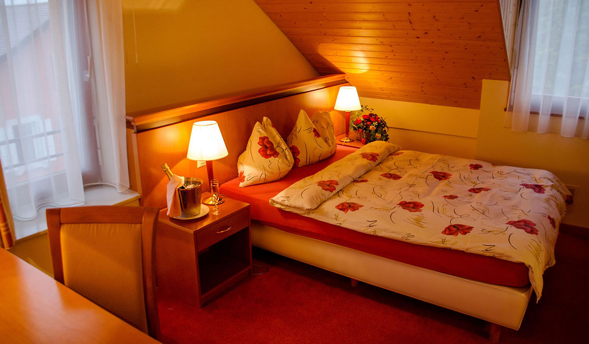 Chambre double Auberge de Gilly